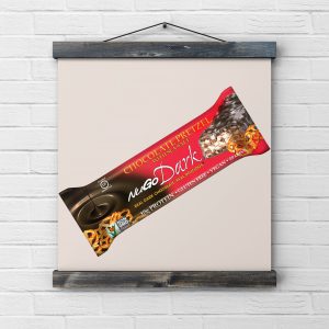 חטיף בריאות טבעוני NuGo Dark – בטעם פרעצל (מארז של 12 יח’)