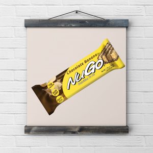 חטיף בריאות NuGo – בטעם בננה (מארז של 15 יח’)